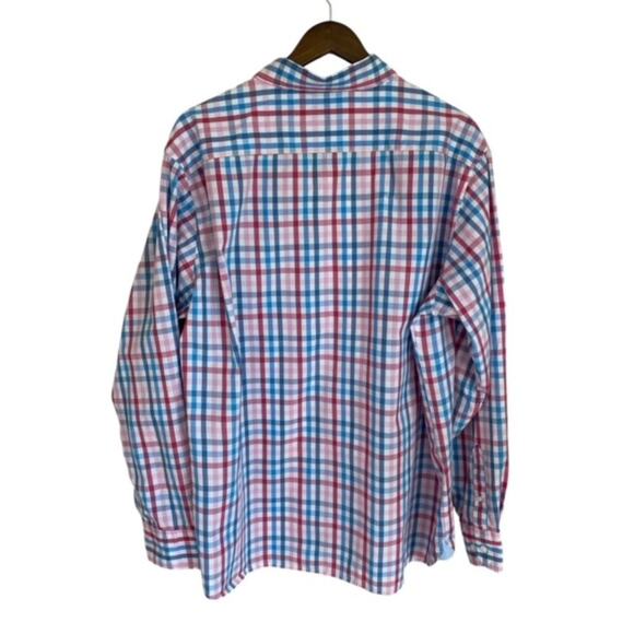 Tackle & Tides Blue, Pink and White Plaid Button Down - XXL - Picture 5 of 5